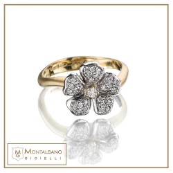Anello Fiori di pesco enorme| Gioielli De Nobili